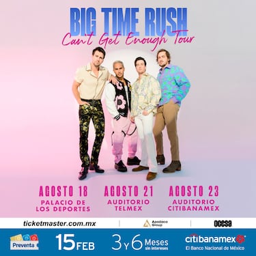 Conciertos de Big Time Rush en México 2023: fechas y cuando inicia la preventa de boletos 