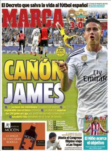 Portadas de la prensa deportiva