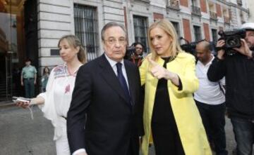 Cristina Cifuentes y Florentino Pérez. 