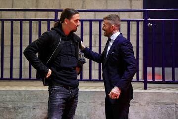 El exfutbolista europeo se encontró con Zlatan Ibrahimovic y nos regalaron una postal para el recuerdo