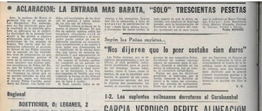 El Rayo gan el primer derbi al Getafe: la prima, 10.000 pesetas