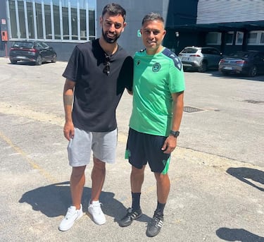 Un chileno se encontró con una estrella del United: foto top