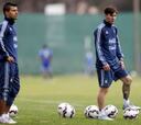 Argentina, rival de Colombia, vuelve a entrenar con Agüero