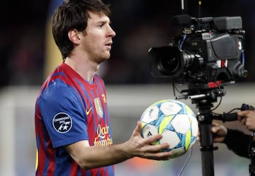 Messi es el jugador que m&aacute;s goles ha anotado en un partido de Champions, cinco ante el Leverkusen