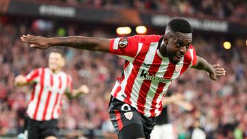 Iñaki Williams durante un partido de Europa League con el Athletic.