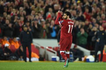  Mohamed Salah fue sustituido.