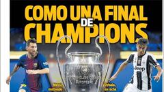 Messi-Dybala, duelo en las portadas de Barcelona