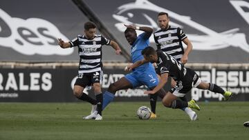 17/10/20 PARTIDO SEGUNDA DIVISION
CARTAGENA - FUENLABRADA
NACHO GIL RANDY NTEKA CLAVERIA *** Local Caption ***