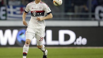 Holger Badstuber in action for Bayern Munich. 