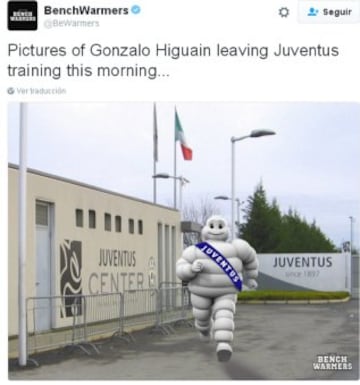 Los mejores memes del sobrepeso de Higuaín en la Juve