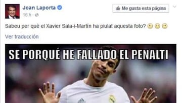 Laporta se mofa de Cristiano