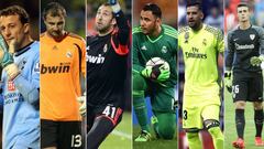 C&eacute;sar, Dudek, Diego L&oacute;pez, Keylor Navas, Casilla y Kepa.