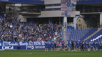 Un duelo sin azul en las gradas pese a que el Oviedo es favorito