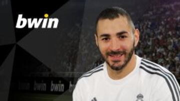Benzema, durante su entrevista con Bwin.