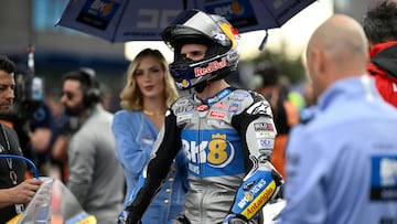 Álex Márquez, en la parrilla de salida de MotoGP.