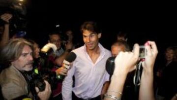 SEGUIDO. Rafa Nadal fue a un concierto de Julio Iglesias en Els Jardins de Pedralbes en Barcelona.