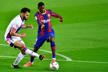 Bruno González y Ousmane Dembélé.