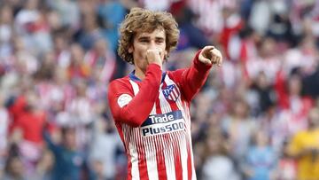 Griezmann celebra un gol ante el Celta. 