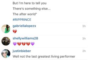 El comentario de Justin Bieber en el post del perfil de Instagram de Andrew Watts: "Bueno, tanto como el mejor artista vivo..."
