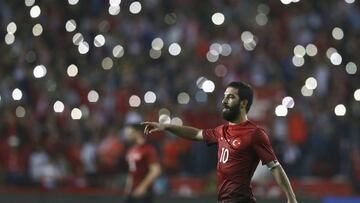 Turkey&#039;s Arda Turan during the match    