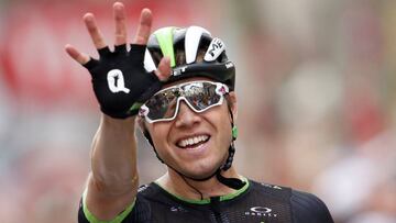 Edvald Boasson Hagen celebra su victoria en la 19&ordm; etapa del Tour de Francia.