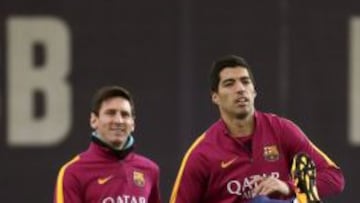 Messi, en un entrenamiento.