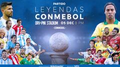 Partido leyendas de la Conmebol: a qué hora es, formaciones y quién transmite por TV en Chile