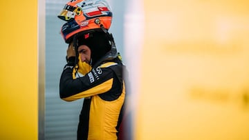 Robert Kubica durante el test con Renault en Cheste.