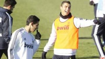 Cristiano en un entrenamiento