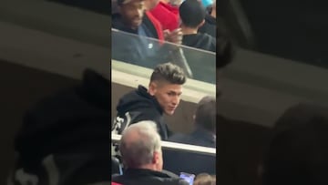 Jorge Carrascal, impresionado con la hinchada de Flamengo