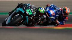 Morbidelli y Rins.