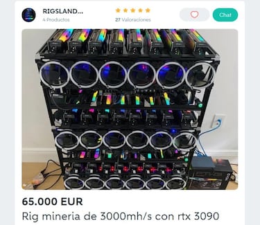 El criptopánico llega a Wallapop: se venden rigs de minado tras las caídas Bitcoin