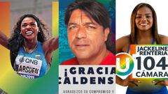 Caterine Ibargüen, Juan Carlos Henao y Jackeline Rentería pasaron del deporte a la política pero fueron parte de los quemados electorales