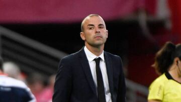 Sánchez Vera, durante un partido con el Atlético femenino.