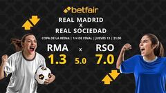 Real Madrid vs. Real Sociedad: horario, dónde ver, pronósticos y cuadro Copa de la Reina