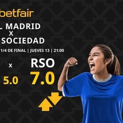 Real Madrid vs. Real Sociedad: horario, dónde ver, pronósticos y cuadro Copa de la Reina