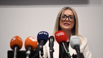 La actriz Beatriz Uriarte durante una rueda de prensa, a 8 de marzo de 2024, en Madrid (España). El abogado de la familia de Edwin Arrieta ha convocado hoy a la prensa en su despacho para hablar del caso de Daniel Sancho apenas un mes antes de que se celebre el juicio, que se celebrará del 9 de abril al 3 de mayo en el tribunal de Samui (Tailandia).
08 MARZO 2024;MADRID;ABOGADO FAMILIA EDWIN ARRIETA;RUEDA DE PRENSA
Fernando Sánchez / Europa Press
08/03/2024