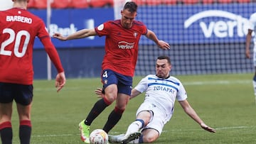 Unai Garc&iacute;a durante el amistoso de ayer ante el Alav&eacute;s