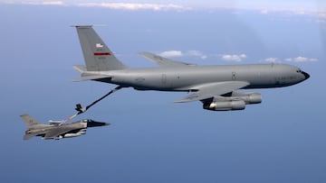 EEUU está movilizando 25 aviones Stratotankers por toda Europa en un traslado poco común dirección Oriente Medio