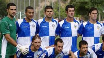 <b>ONCE. </b>Imagen del equipo titular que jugó ante el Sant Andreu.