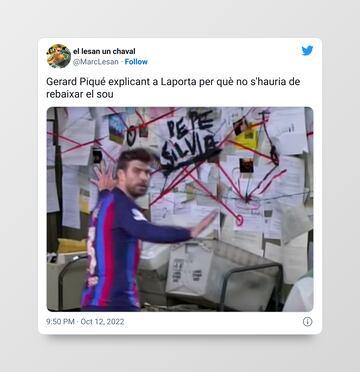 Piqué se convierte en el foco de los memes del Barça - Inter