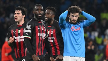 AC Milan are into the Champions League semi-finals after drawing 1-1 with Napoli, going through 2-1 on aggregate. Giroud gave Milan the lead, Osimhen got the equaliser on the night.