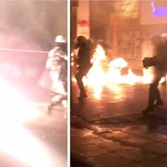 Terror en Atenas: explosiones y peleas entre ultras de AEK y PAOK