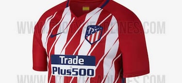 Se filtran las posibles camisetas del Atlético con el nuevo escudo