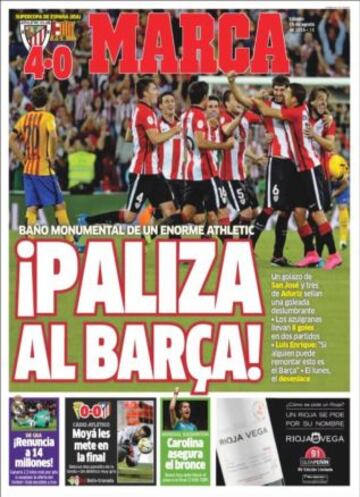 Portadas de la prensa deportiva