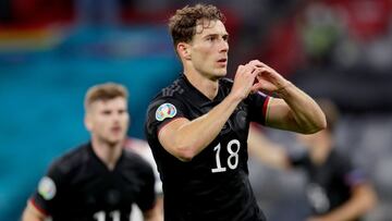 Goretzka celebra el gol a Hungr&iacute;a.