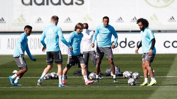 Entrenamiento del Real Madrid.