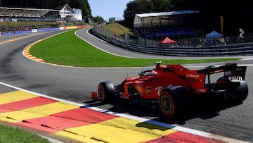 Un Ferrari en Bélgica 2019.