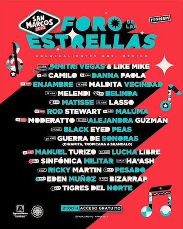 Feria de San Marcos 2023: cuándo se presentarán Alejandro Fernández, Pepe Aguilar, Banda MS...