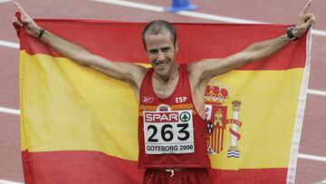 Julia Rey, cuando fue bronce en los Europeos de Gotemburgo 2006.